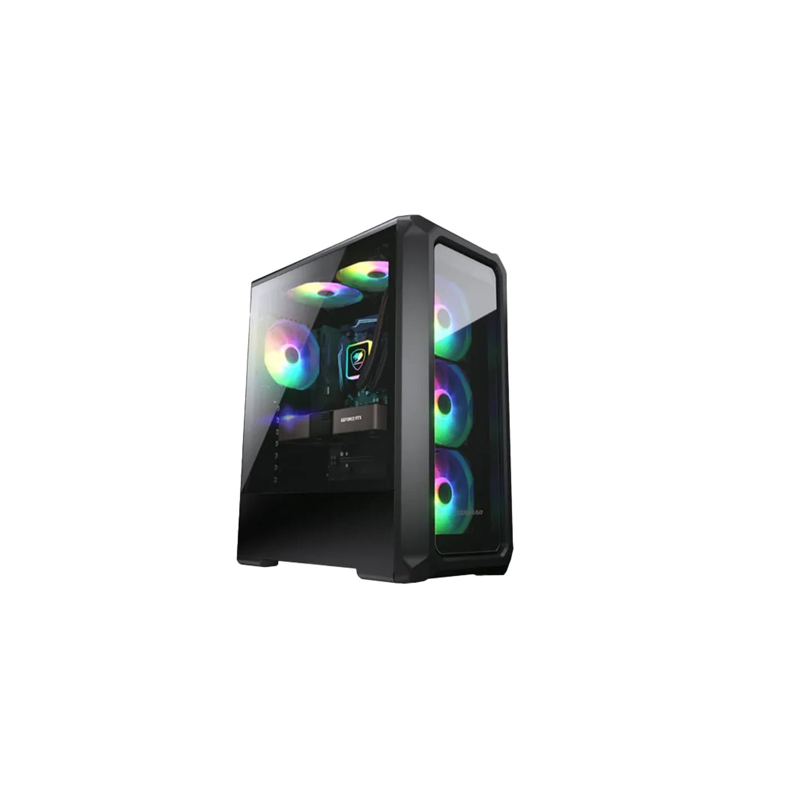 150 Gaming PC i5-12400F Processor, H610 D5 Motherboard, 16GB D5 RAM, 1TB SSD NVME, RTX 5050 8GB VGA, 750 WATT PSU, Cougar Archon 2 RGB Brilliant Mid Tower Crystalline Case, 3x Pre-Installed RGB Fans, USB Wi-Fi Adapter, Windows 11 Pro (License) - الصورة 1