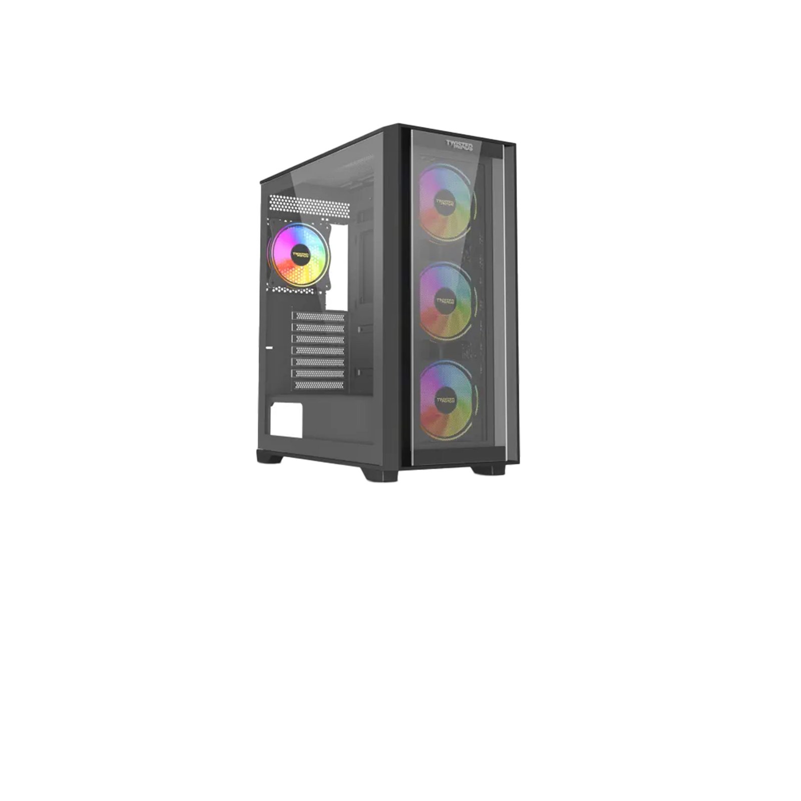 152 Gaming PC i5-14400F CPU, H610M DDR5 Motherboard, 16GB DDR5 RAM, 1TB NVMe SSD, GeForce RTX 5060 Ti 8GB VGA, 750 WATT PSU, Twisted Mind Ultimate E-ATX Mid Tower Case Black, USB Wi-Fi Adapter, Windows 11 Pro (License) - الصورة 1