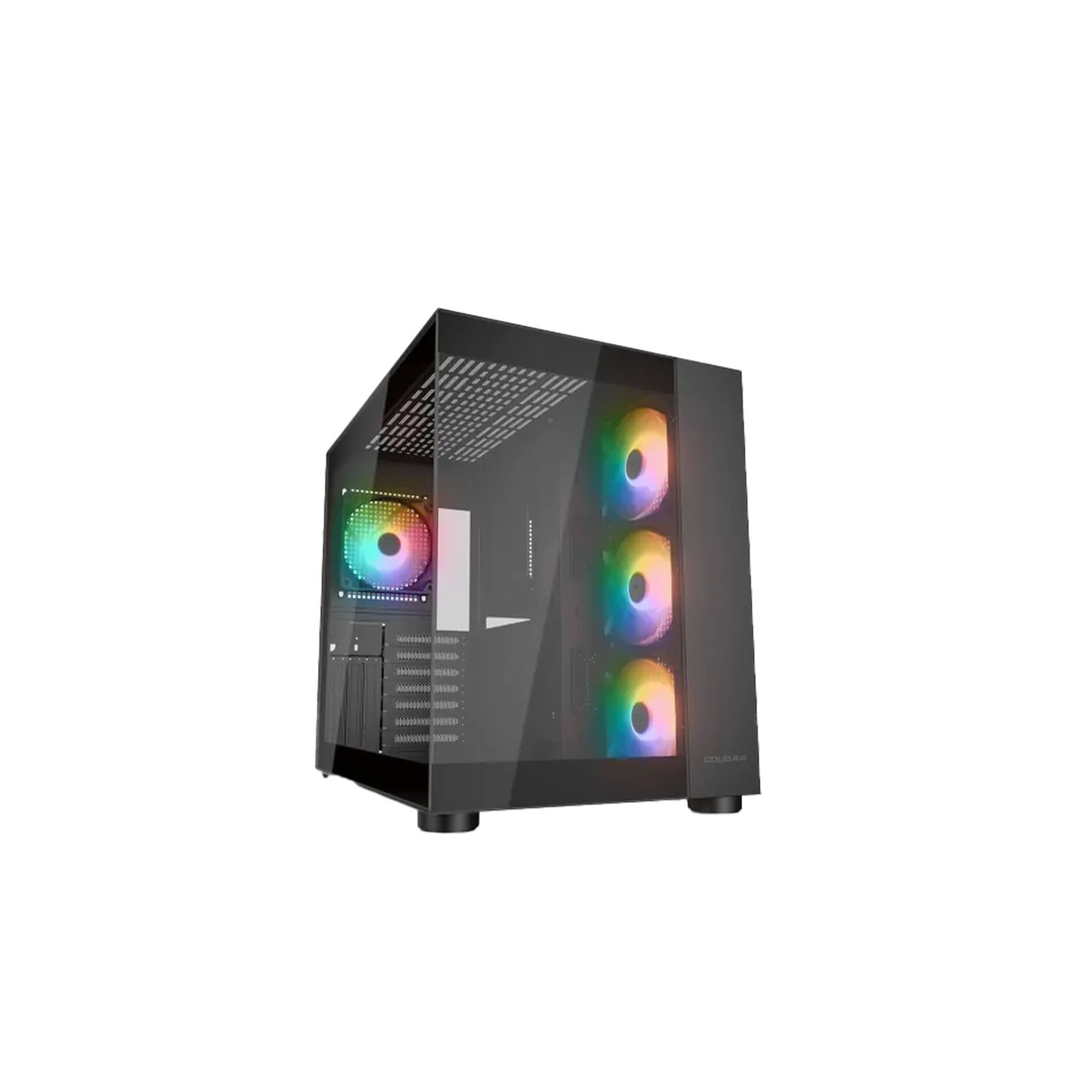 162 Gaming PC AMD Ryzen 7 7800X3D CPU, B650 MotherBoard, 32GB DDR5 RAM, 1TB NVMe SSD, GeForce RTX 5060 Ti 16GB VGA, 750 WATT GOLD PSU, L240 Liquid Cooler, Cougar FV150 RGB Mid Tower Case With 4x RGB Fans, Windows 11 Pro License - الصورة 1