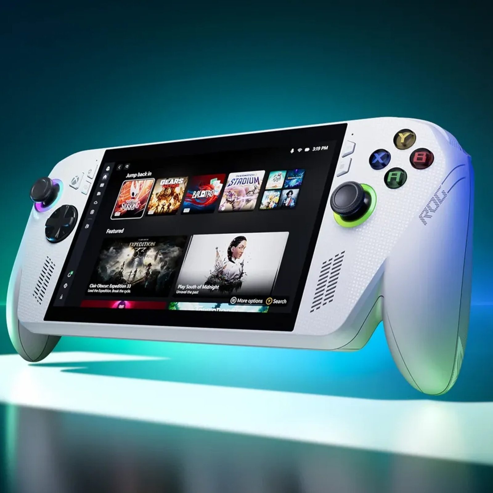 35 ASUS ROG XBOX ALLY (2025) RC73YA Handheld 7” FHD 120Hz AMD Ryzen Z2 A Processor 16gb Ram, 512GB M.2 SSD, Windows 11 Home - White - الصورة 1