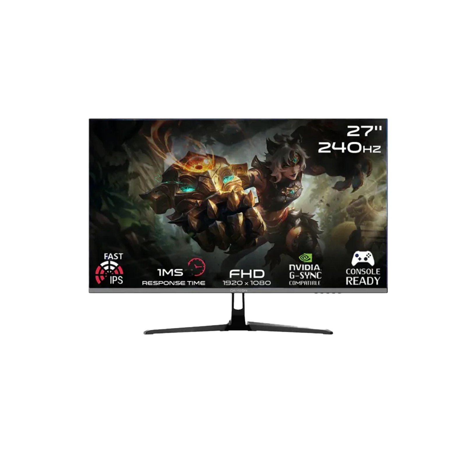 42 GAMEON GOESP27240IPS Esports Series 27" FHD, 240Hz, MPRT 0.5ms, HDMI 2.1, Fast IPS Gaming Monitor (Supports PS5) - Black - الصورة 1