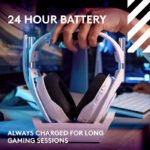 استرو A50 Lightspeed سماعة العاب لاسلكية (الجيل الخامس) + قاعدة - ابيض لمنصات بلايستيشن, اكس بوكس , نينتندو , كومبيوتر و الموبايل - الصورة 3