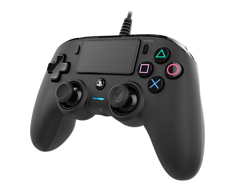 Nacon - Controller for PlayStation 4 - Black Nacon - Wired Compact Controller for PlayStation 4 - Black - الصورة 1