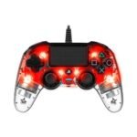 PS4 Compact Controller Nacon Wired Illuminated Red - الصورة 2