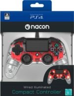 PS4 Compact Controller Nacon Wired Illuminated Red - الصورة 3