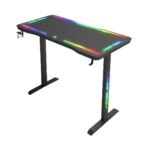 جاماكس P206 طاولة ألعاب بسطح زجاج مقسى مقاس 120x60x74 سم مع ماوس باد وRGB كامل - أسود (غير شامل التركيب) - الصورة 12