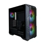 Cooler Master HAF 500 Mid Tower Steel Plastic Tempered Glass Panel Case with 3 ARGB Fans - Black - الصورة 5