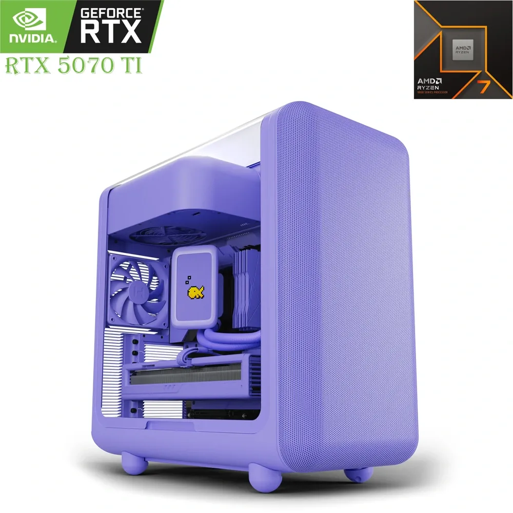 hyte-x50-gaming-pc-amd-ryzen-7-9800x3d-rtx-5070-ti-16gb-32gb-ram-2tb-ssd-taro-milk-purple (1) HYTE X50 Gaming PC – AMD Ryzen 7 9800X3D + RTX 5070 Ti (16GB) | 32GB RAM | 2TB SSD TARO MILK (Purple) - الصورة 1
