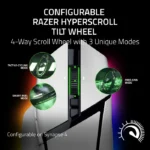 Razer Basilisk V3 Pro 35K Fully Customizable Wireless/ Bluetooth Wired Ergonomic Gaming Mouse, Focus Pro 35K Optical Gen-2 Sensor, Up to 210 Hrs on Bluetooth/145 Hrs on Wireless– White - الصورة 3