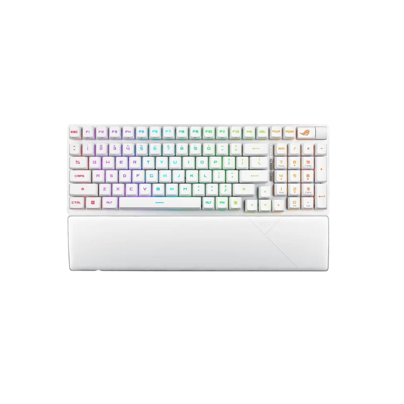 212 Asus X902 Rog Strix Scope II 96 RX Wireless Optical Mechanical Gaming Keyboard Rog RX Blue Switch Clicky And Speedy (Arabic) - White - الصورة 1