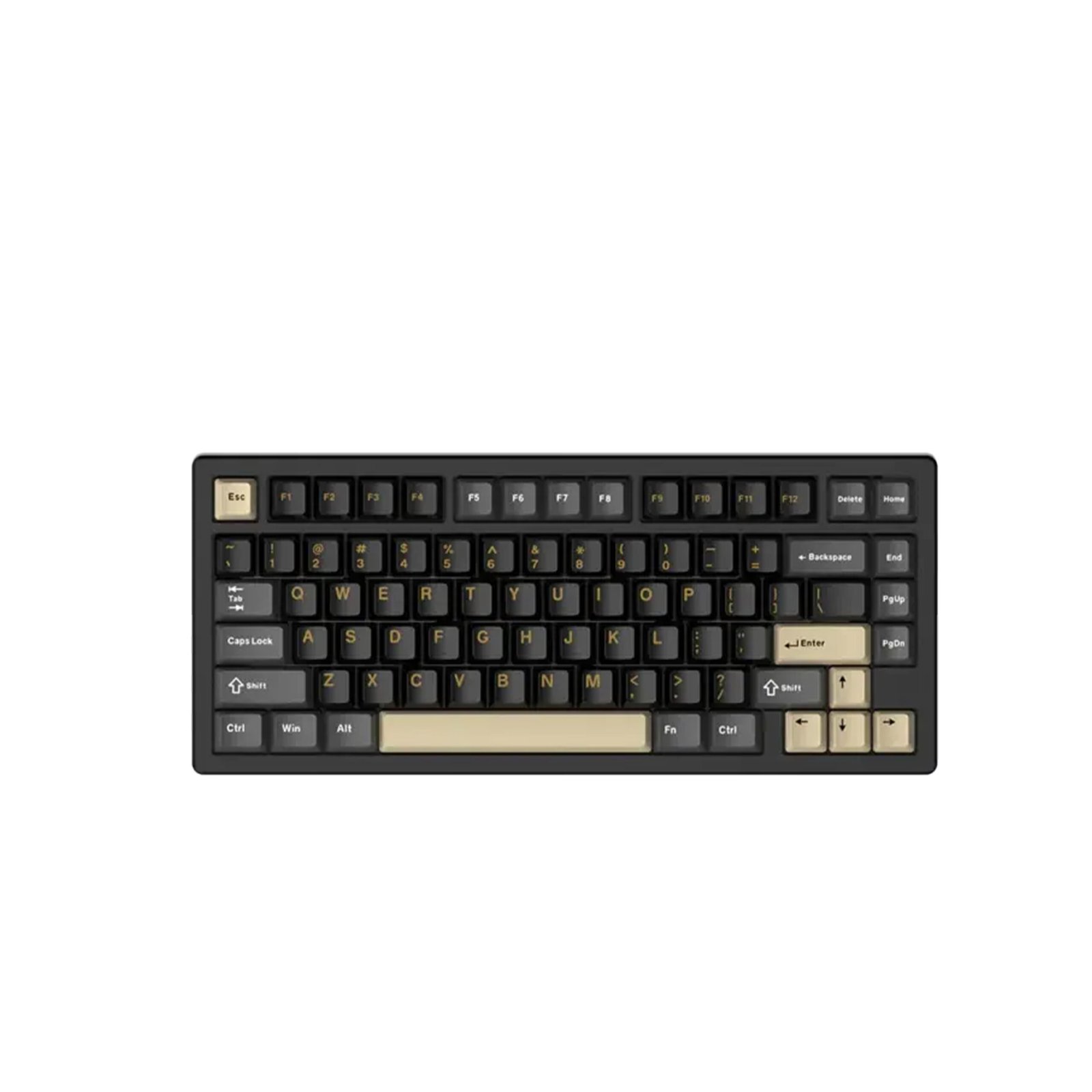 215 Attack Shark X75 81 Key (Wired+2.4G+Bluetooth)Tri-Model Switch Heap Of Aluminum Gaming Keyboard - Starlight Black - الصورة 1