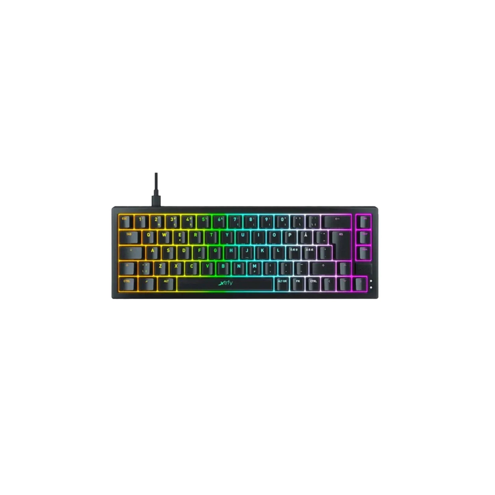 218 CHERRY XTRFY K5 COMPACT RGB Mechanical Gaming Keyboard - Black - الصورة 1