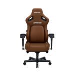 Andaseat Kaiser 4 Large Gaming Chair, Premium PVC Leather, High Density Foam, Memory Foam Head Pillow, Adjustable Armrests - Brown