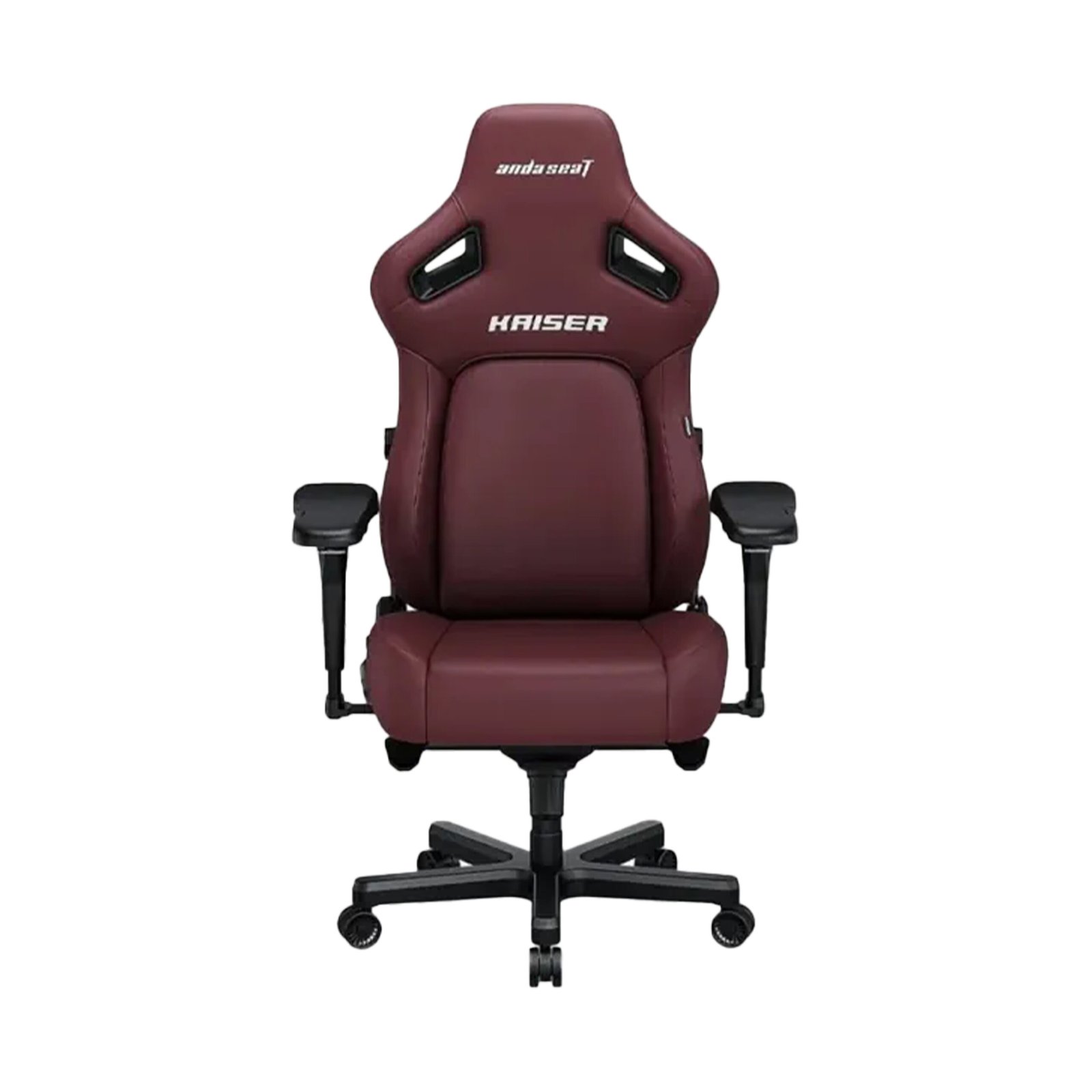 229 Andaseat Kaiser 4 Large Gaming Chair, Premium PVC Leather, High Density Foam, Memory Foam Head Pillow, Adjustable Armrests - Maroon - الصورة 1