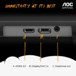 AOC 24G4E 24 Inch 180Hz FHD HDMI 2.0 1ms IPS Gaming Monitor - Black - الصورة 2