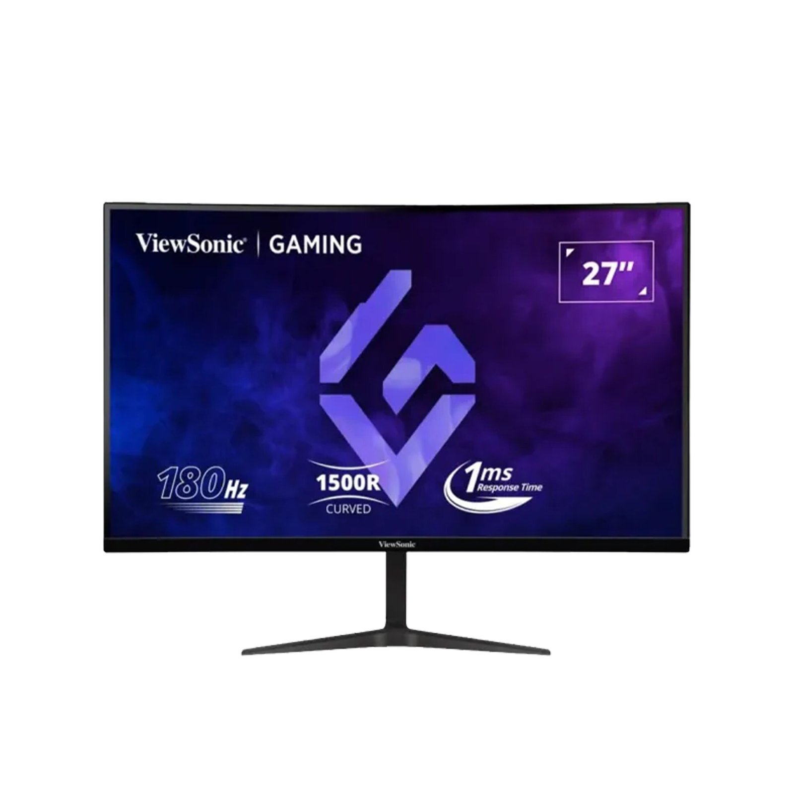 255 ViewSonic VX2718-PC-MHD 27 Inch VA Curved FHD 1080p 1ms 180Hz Gaming Monitor with FreeSync Premium - الصورة 1