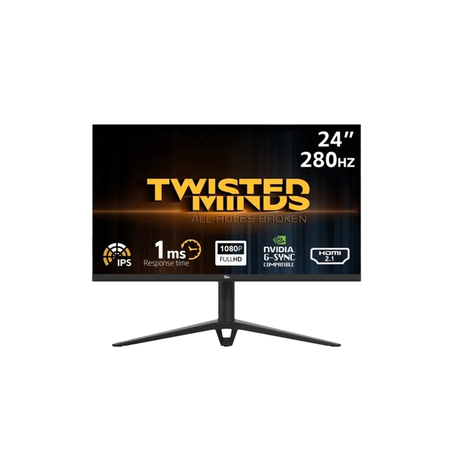 261 Twisted Minds 24'' IPS Panel FHD 280Hz 1ms HDMI 2.1 HDR Ready RGB Lightning Gaming Monitor - الصورة 1