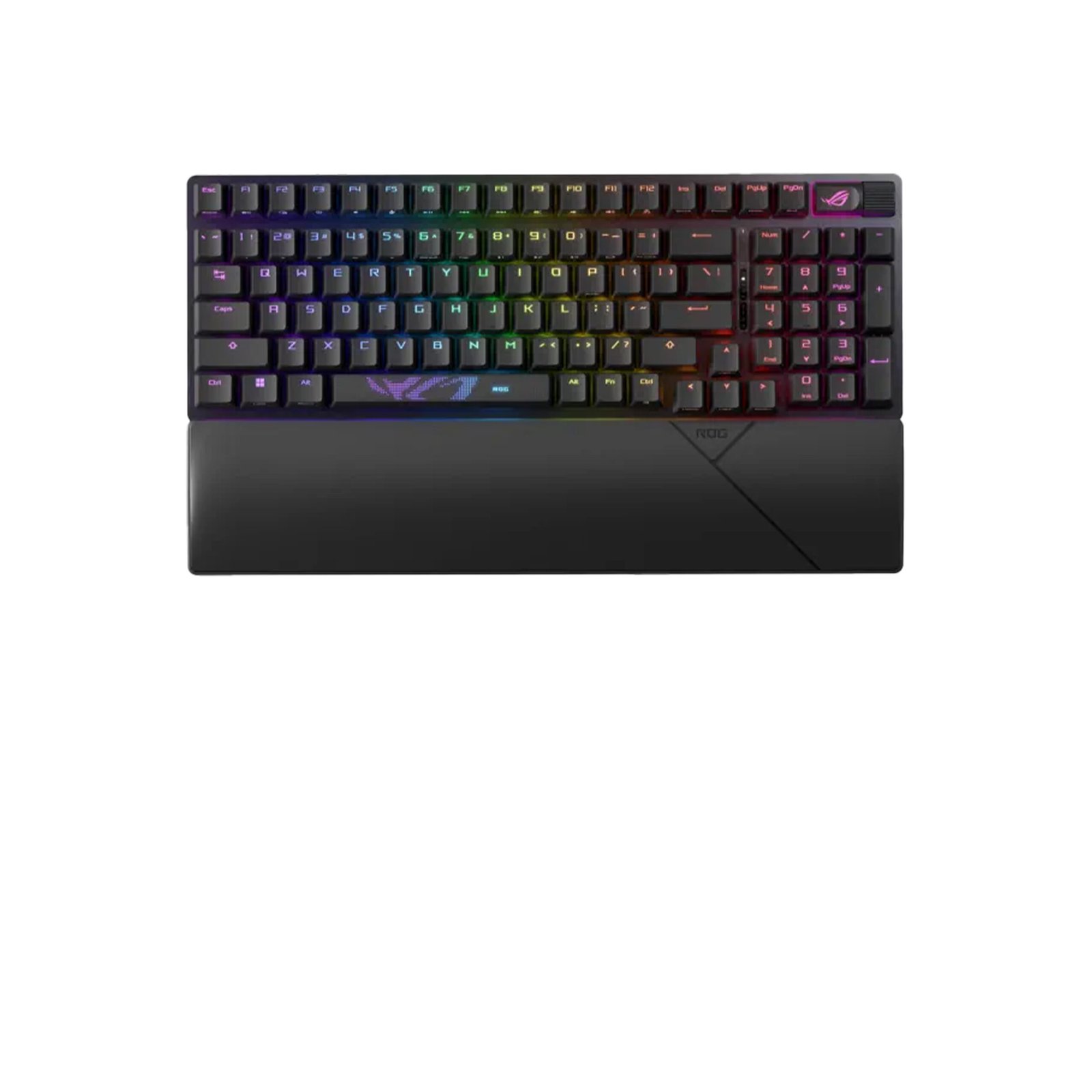 267 Asus X901 Rog Strix Scope II 96 Wireless RGB Mechanical Gaming KeyBoard NX Snow Switch Refined Linear - Black - الصورة 1
