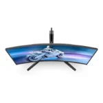 Philips Evnia 34M2C6500 34" OLED Curved Gaming Monitor – WQHD 3440x1440, 175Hz, 0.03ms, HDR400, Ambiglow, FreeSync Premium Pro, G-Sync Compatible, HDMI, DP, USB Hub – Dark Gray - الصورة 5