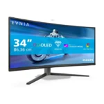 Philips Evnia 34M2C6500 34" OLED Curved Gaming Monitor – WQHD 3440x1440, 175Hz, 0.03ms, HDR400, Ambiglow, FreeSync Premium Pro, G-Sync Compatible, HDMI, DP, USB Hub – Dark Gray - الصورة 6