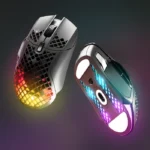 Steelseries AEROX 5 Ultra Light Wireless/Bluetooth/Wired Gaming Mouse, Up to 180-Hours Battery Life, 9 Programmable Buttons - الصورة 3