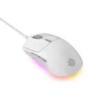 SteelSeries Rival 3 Wired Gaming Mouse LightWeight (77G) 60 Million Clicks, 8,500 DPI 6 Programmable Buttons, 3-Zone RGB - White - الصورة 4