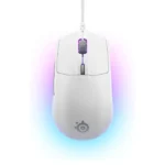 SteelSeries Rival 3 Wired Gaming Mouse LightWeight (77G) 60 Million Clicks, 8,500 DPI 6 Programmable Buttons, 3-Zone RGB - White - الصورة 5