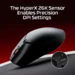 ⁦HyperX Haste 2 Mini Wireless Mouse Ultra-LightWeight (59 Gram) 26K Sensor 26,000 DPI For PC,Play Station, Xbox Series X|S & Xbox One (White)⁩ - الصورة ⁦6⁩