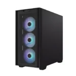 Asus A21 Plus Micro ATX Tower Case, Tempered Glass Side Panel, 360MM Radiator Support, 4 ARGB Fans - Black - الصورة 4
