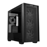 Asus A21 Plus Micro ATX Tower Case, Tempered Glass Side Panel, 360MM Radiator Support, 4 ARGB Fans - Black - الصورة 8