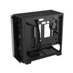 Asus A23 Plus Mid Tower Front Side & Left Side Tempered Glass Panel Case With 4 Fan RGB - Black - الصورة 3