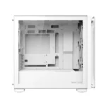 Asus A23 Plus Mid Tower Front Side & Left Side Tempered Glass Panel Case With 4 Fan RGB - White - الصورة 2