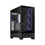 Asus A31 Plus Mid Tower Front Side & Left Side Tempered Glass Panel Case With 4 Fan RGB - Black - الصورة 8