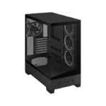Asus A31 Plus Mid Tower Front Side & Left Side Tempered Glass Panel Case With 4 Fan RGB - Black - الصورة 5