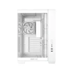 ⁦Asus A32 PLUS Mid Tower Steel / ABS Plastic Fornt & Left Side Tempered Glass Side Panel ABS Plastic Case With 4 ARGB Fans -White⁩ - الصورة ⁦4⁩