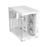 ⁦Asus A32 PLUS Mid Tower Steel / ABS Plastic Fornt & Left Side Tempered Glass Side Panel ABS Plastic Case With 4 ARGB Fans -White⁩ - الصورة ⁦3⁩