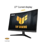 Asus TUF Gaming (VG27VQ3B) 27" FHD VA 180Hz 1ms With AMD FreeSync Curved Gaming Monitor - الصورة 3