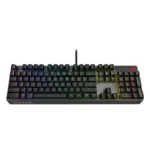 Asus XA05 ROG Strix Scope RX RED Optical Mechanical Switch RGB Wired Gaming Keyboard, Arabic, Black - الصورة 7