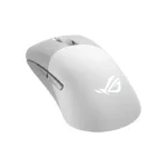 ⁦ASUS ROG Keris AimPoint Wireless Gaming Mouse, 2.4GHz & BT, 36000 dpi, AimPoint Optical Sensor, 5 Prog Buttons with Shortcuts, 650 IPS Max Speed, Up to 119H Battery - White | 90MP02V0-BMUA10⁩ - الصورة ⁦4⁩