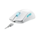 Asus P713 Rog Harpe Ace Aim Lab Edition Wireless/Bluetooth/ Wired Lightweight 54g,36K DPI Gaming Mouse - White - الصورة 6