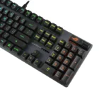 Asus XA11 Rog Strix Scope II Wired Optical Mechanical Gaming Keyboard RX Red Switch Linear & Swift (Arabic) - Black - الصورة 2