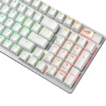 Asus X901 Rog Strix Scope II 96 Wireless Mechanical Gaming KeyBoard NX Snow Switch Refined Linear (Arabic) - White - الصورة 2
