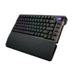 Asus M702 Rog Azoth Extreme 75% Wireless/Bluetooth Mechanical Gaming Keyboard Rog NX Snow Switches Refined Linear (Arabic) - Black - الصورة 7