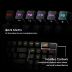 Asus X902 Rog Strix Scope II 96 RX Wireless Optical Mechanical Gaming Keyboard Rog RX Blue Switch Clicky And Speedy (Arabic) - White - الصورة 7