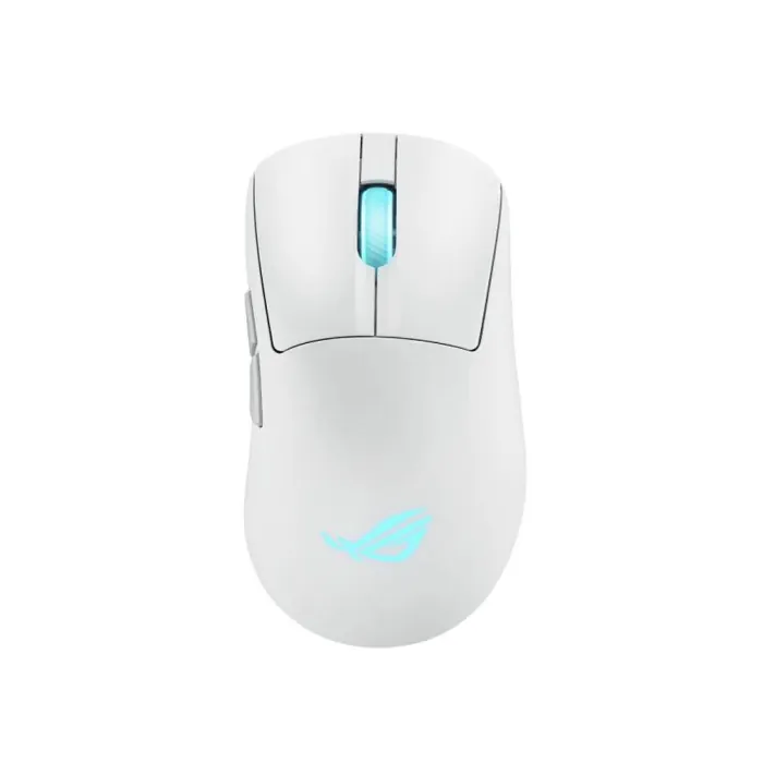90mp04a0-bmua10_0004_layer_0 Asus ROG Keris II Origin Tri-Mode Wireless/Bluetooth/Wired Gaming Mouse, AimPoint Pro Optical Sensor, 42,000dpi Max, 8000Hz Polling Rate, White | 90MP04A0-BMUA10 - الصورة 1
