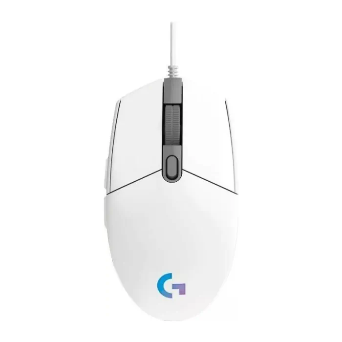 910-005797-1_1 Logitech G203 Light Sync RGB 8000 DPI Wired Gaming Mouse White - الصورة 1