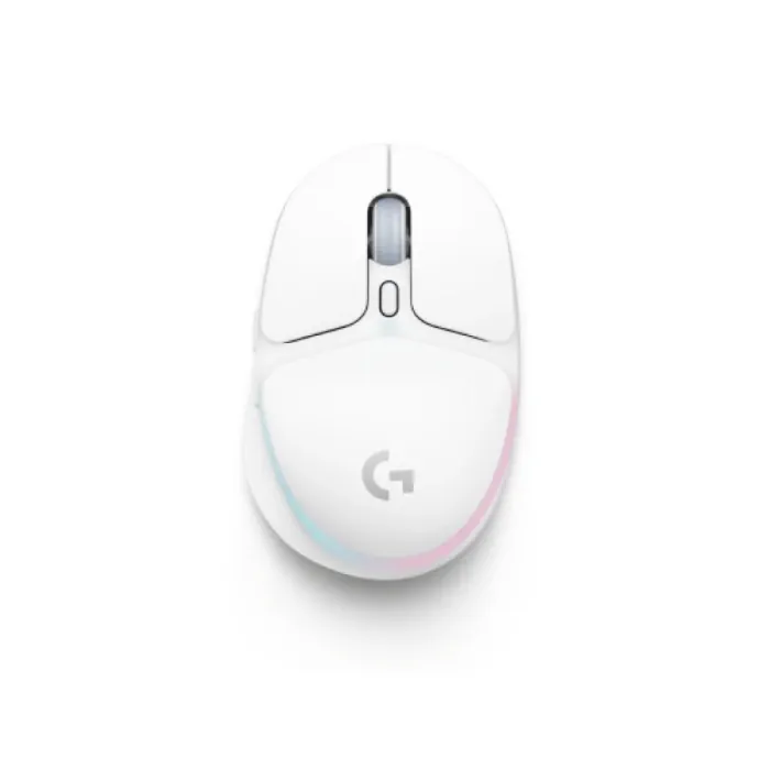 910-006368-1 Logitech G705 Customizable Light synch RGB Lighting, Lightspeed Wireless/Bluetooth/Wired Lightweight Gaming Mouse For PC & Mac - White Mist - الصورة 1