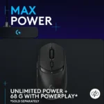 Logitech G309 LightSpeed Wireless/BlueTooth Gaming Mouse, Hero 25K 25,600 DPI - Black - الصورة 3
