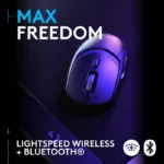 Logitech G309 LightSpeed Wireless/BlueTooth Gaming Mouse, Hero 25K 25,600 DPI - Black - الصورة 6
