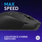 Logitech G309 LightSpeed Wireless/BlueTooth Gaming Mouse, Hero 25K 25,600 DPI - Black - الصورة 8